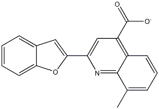 2-(1-benzofuran-2-yl)-8-methyl-4-quinolinecarboxylate 结构式