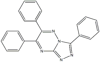 3,6,7-triphenyl[1,2,4]triazolo[4,3-b][1,2,4]triazine 结构式