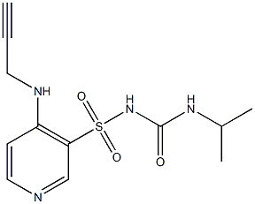 3-({[(isopropylamino)carbonyl]amino}sulfonyl)-4-(2-propynylamino)pyridine 结构式