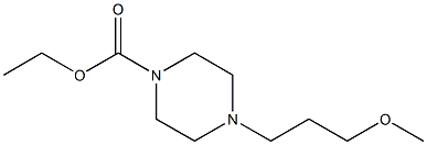 ethyl 4-(3-methoxypropyl)-1-piperazinecarboxylate 结构式