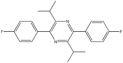 2,5-bis(4-fluorophenyl)-3,6-diisopropylpyrazine 结构式