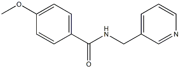 4-methoxy-N-(3-pyridinylmethyl)benzamide 结构式