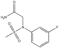 2-[3-fluoro(methylsulfonyl)anilino]acetamide 结构式