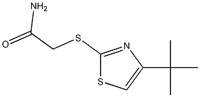 2-[(4-tert-butyl-1,3-thiazol-2-yl)sulfanyl]acetamide 结构式