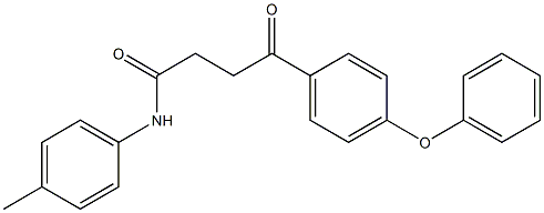 N-(4-methylphenyl)-4-oxo-4-(4-phenoxyphenyl)butanamide 结构式