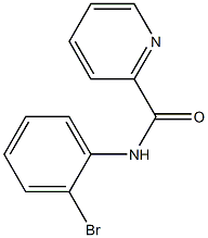 N-(2-bromophenyl)-2-pyridinecarboxamide 结构式