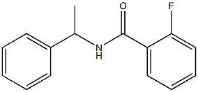 2-fluoro-N-(1-phenylethyl)benzamide 结构式