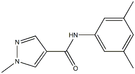 N-(3,5-dimethylphenyl)-1-methyl-1H-pyrazole-4-carboxamide 结构式