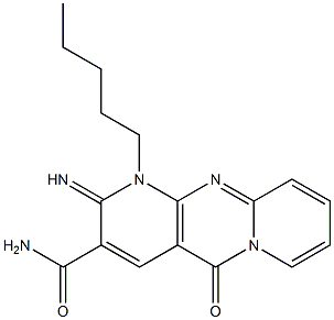 2-imino-5-oxo-1-pentyl-1,5-dihydro-2H-dipyrido[1,2-a:2,3-d]pyrimidine-3-carboxamide 结构式