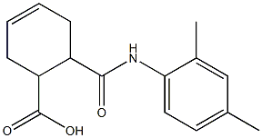 6-[(2,4-dimethylanilino)carbonyl]-3-cyclohexene-1-carboxylic acid 结构式