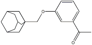 1-[3-(1-adamantylmethoxy)phenyl]ethanone 结构式