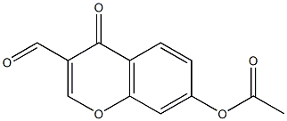 3-formyl-4-oxo-4H-chromen-7-yl acetate 结构式