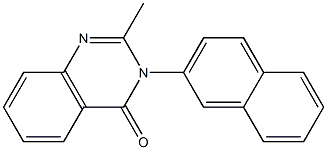 2-methyl-3-(2-naphthyl)-4(3H)-quinazolinone 结构式