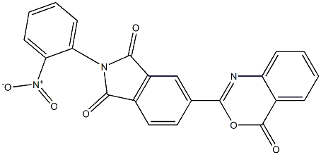 2-{2-nitrophenyl}-5-(4-oxo-4H-3,1-benzoxazin-2-yl)-1H-isoindole-1,3(2H)-dione 结构式