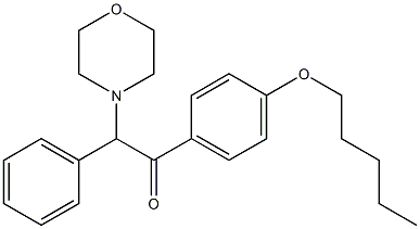 2-morpholin-4-yl-1-[4-(pentyloxy)phenyl]-2-phenylethanone 结构式