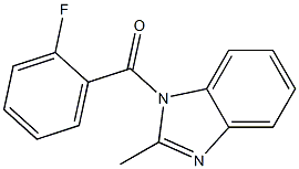 1-(2-fluorobenzoyl)-2-methyl-1H-benzimidazole 结构式