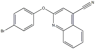 2-(4-bromophenoxy)-4-quinolinecarbonitrile 结构式