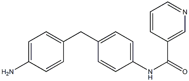 N-[4-(4-aminobenzyl)phenyl]nicotinamide 结构式