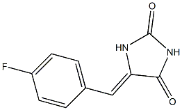 5-(4-fluorobenzylidene)-2,4-imidazolidinedione 结构式