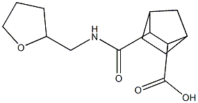 3-{[(tetrahydro-2-furanylmethyl)amino]carbonyl}bicyclo[2.2.1]heptane-2-carboxylic acid 结构式