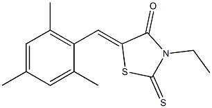 3-ethyl-5-(mesitylmethylene)-2-thioxo-1,3-thiazolidin-4-one 结构式