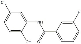 N-(5-chloro-2-hydroxyphenyl)-3-fluorobenzamide 结构式