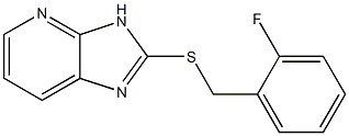 2-fluorobenzyl 3H-imidazo[4,5-b]pyridin-2-yl sulfide 结构式