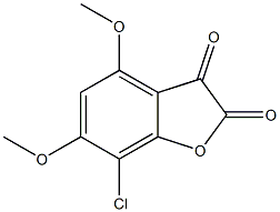 7-chloro-4,6-dimethoxy-1-benzofuran-2,3-dione 结构式