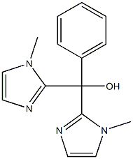 bis(1-methyl-1H-imidazol-2-yl)(phenyl)methanol 结构式
