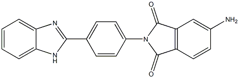 5-amino-2-[4-(1H-benzimidazol-2-yl)phenyl]-1H-isoindole-1,3(2H)-dione 结构式