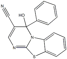 4-hydroxy-4-phenyl-4H-pyrimido[2,1-b][1,3]benzothiazole-3-carbonitrile 结构式