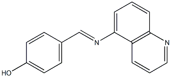 4-[(5-quinolinylimino)methyl]phenol 结构式