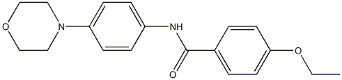 4-ethoxy-N-[4-(4-morpholinyl)phenyl]benzamide 结构式