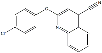 2-(4-chlorophenoxy)-4-quinolinecarbonitrile 结构式