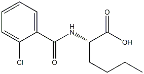 N-(2-chlorobenzoyl)norleucine 结构式