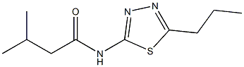 3-methyl-N-(5-propyl-1,3,4-thiadiazol-2-yl)butanamide 结构式