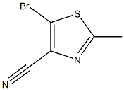 5-bromo-2-methyl-1,3-thiazole-4-carbonitrile 结构式
