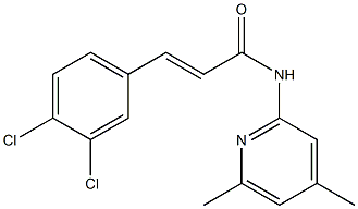 3-(3,4-dichlorophenyl)-N-(4,6-dimethyl-2-pyridinyl)acrylamide 结构式