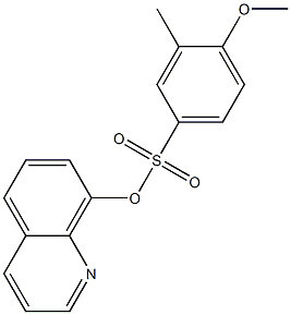 8-quinolinyl 4-methoxy-3-methylbenzenesulfonate 结构式
