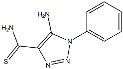 5-amino-1-phenyl-1H-1,2,3-triazole-4-carbothioamide 结构式