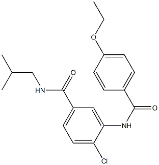 4-chloro-3-[(4-ethoxybenzoyl)amino]-N-isobutylbenzamide 结构式