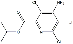 isopropyl 4-amino-3,5,6-trichloro-2-pyridinecarboxylate 结构式