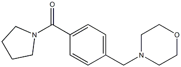 4-[4-(1-pyrrolidinylcarbonyl)benzyl]morpholine 结构式