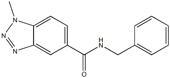 N-benzyl-1-methyl-1H-1,2,3-benzotriazole-5-carboxamide 结构式