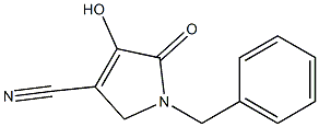 1-benzyl-4-hydroxy-5-oxo-2,5-dihydro-1H-pyrrole-3-carbonitrile 结构式