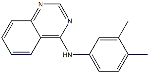N-(3,4-dimethylphenyl)-N-(4-quinazolinyl)amine 结构式