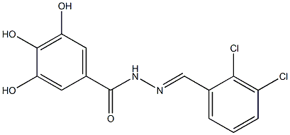 N'-(2,3-dichlorobenzylidene)-3,4,5-trihydroxybenzohydrazide 结构式