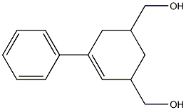 [5-(hydroxymethyl)-3-phenyl-2-cyclohexen-1-yl]methanol 结构式