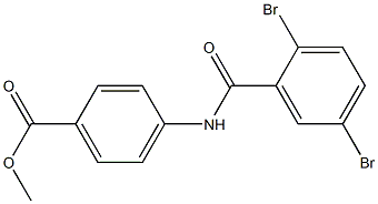 methyl 4-[(2,5-dibromobenzoyl)amino]benzoate 结构式