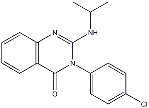 3-(4-chlorophenyl)-2-(isopropylamino)-4(3H)-quinazolinone 结构式